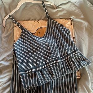 Xhilaration Striped Jumper/Romper XL